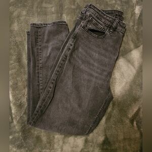 American Eagle Faded Black Straight Leg Jeans